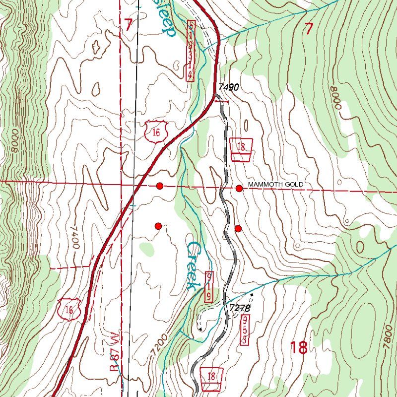 Ten Sleep Creek Wyoming Gold Panning / Dredging Mining Claim Washakie